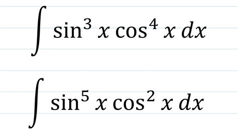 sincos 적분 - 적분, cos^ 2 > 미적분 sin